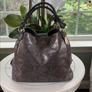 Coach snakeskin handbag